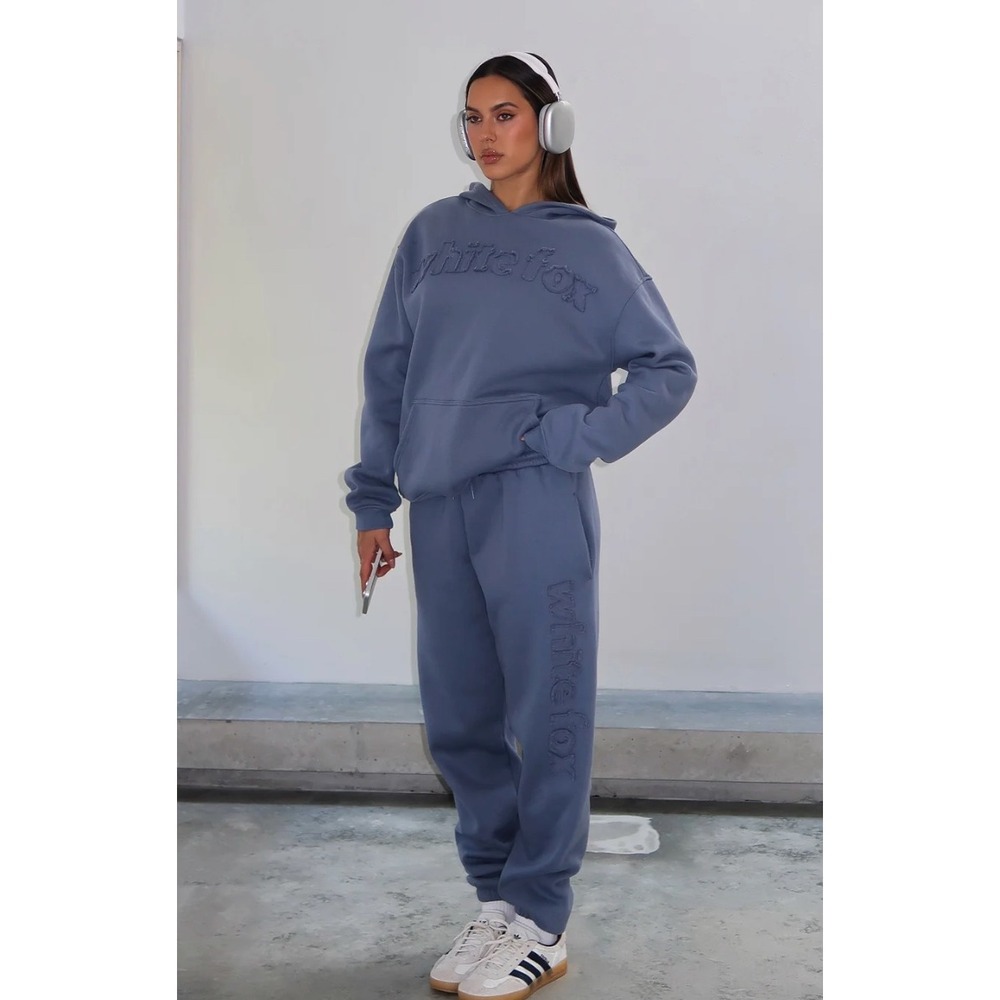 White Fox From The Archives Lexi Sweatpants Womens XS Ocean Blue NWT